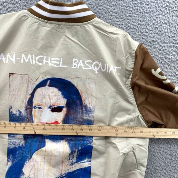 Jean Michel Basquiat x Members Only Bomber Mens Med Varsity Mona Lisa Streetwear - Picture 9 of 12